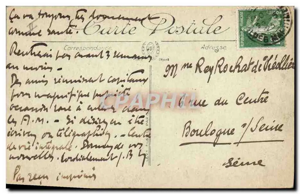 A Lista de Partida — Grupo 22, 8 de fevereiro — desenho de Marguer 1917 - Verso