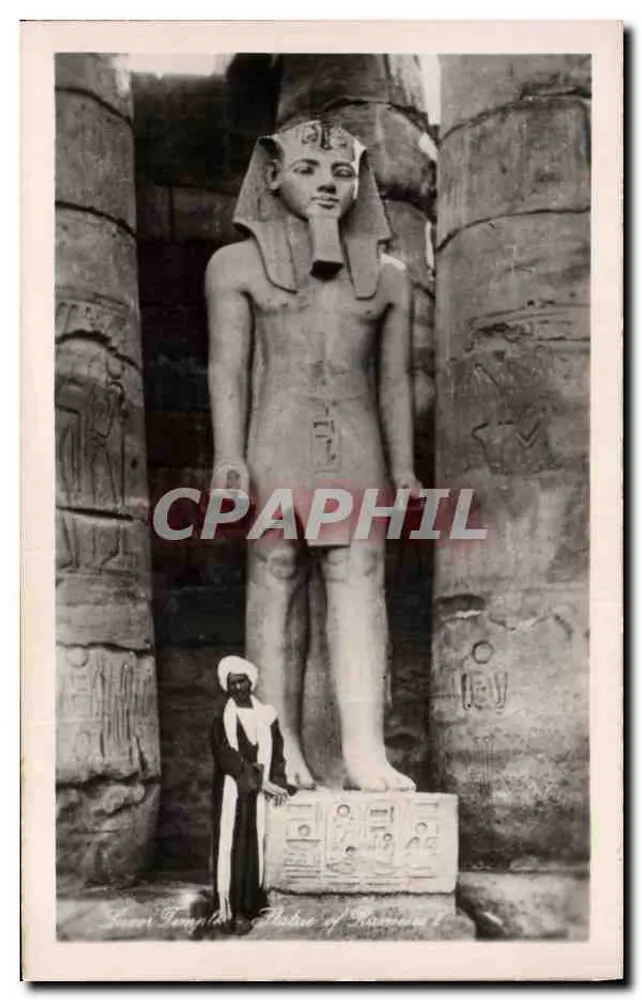 Statue von Amenophis III — Tempel von Amun in Karnak — Unbekannter Verleger, Seriennummer nicht sichtbar - Vorderseite