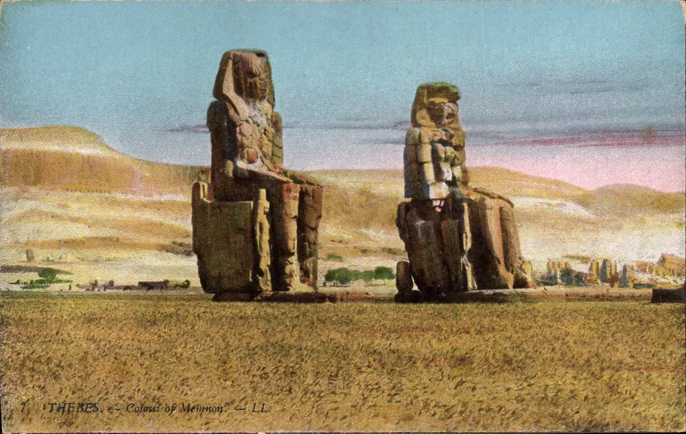 Theben — Kolossen des Memnon — LL - Vorderseite