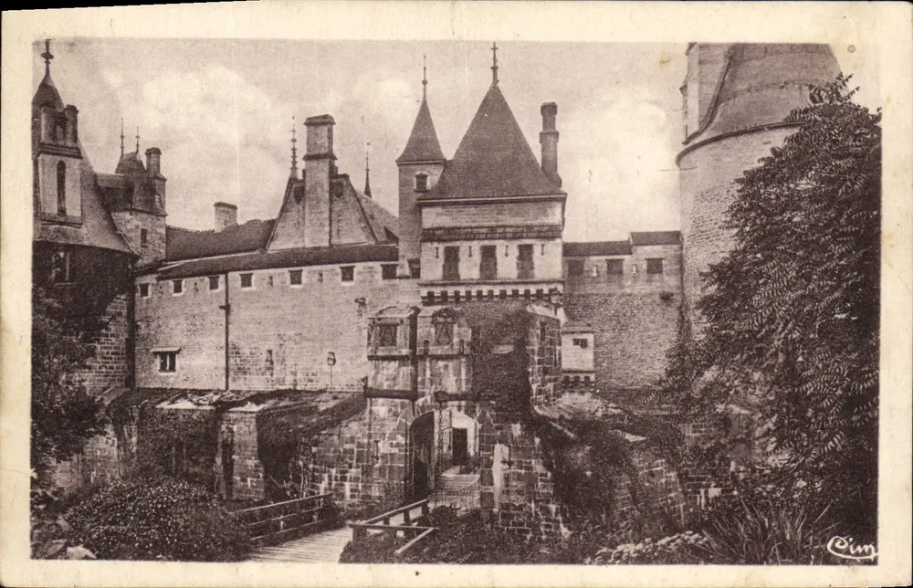 Schloss La Rochepot — Die Zugbrücken — Côte-d'Or — Verlag Cim - Vorderseite