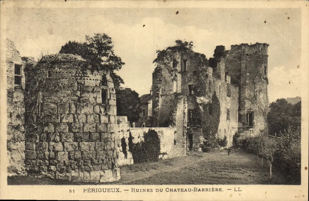 Périgueux — Ruínas do Castelo-Barreira — LL - Frente