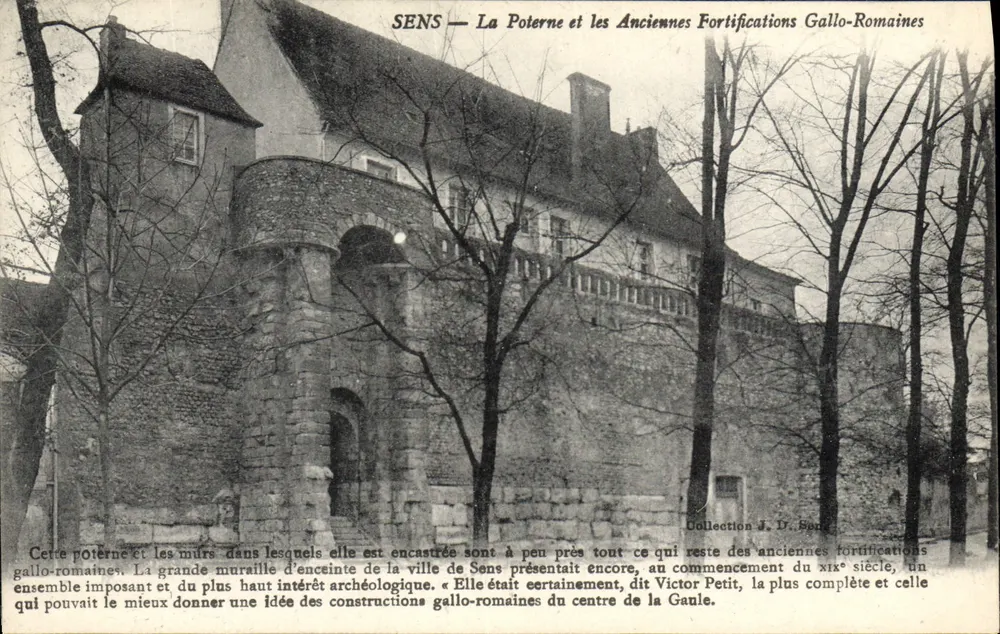 SENS — Die Poterne und die alten gallo-römischen Befestigungen — Sammlung J. D. Sond - Vorderseite