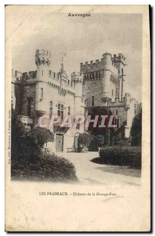 Les Praideaux — Schloss La Grange-Fort — Imp.édit. Boudcheron et Vazelly, Issoudun - Vorderseite