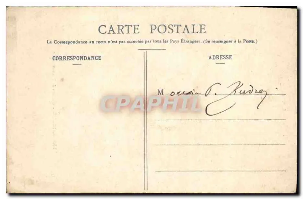 Les Praideaux — Schloss La Grange-Fort — Imp.édit. Boudcheron et Vazelly, Issoudun - Rückseite
