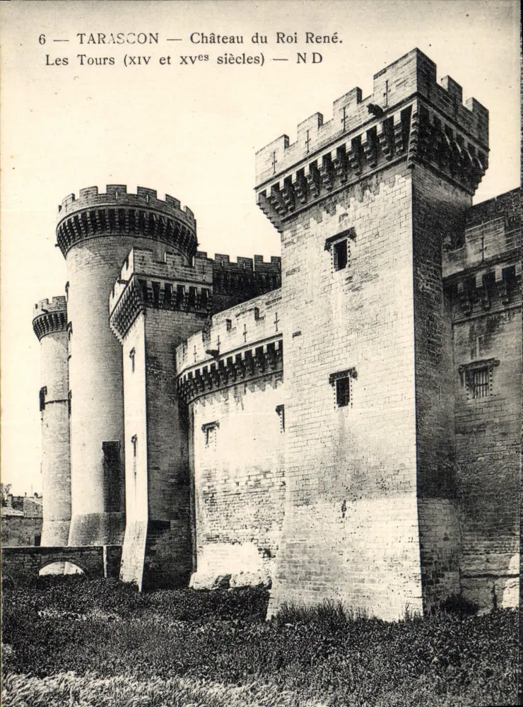 Tarascon — Schloss des Königs René. Die Türme (14. und 15. Jahrhundert) — ND - Vorderseite