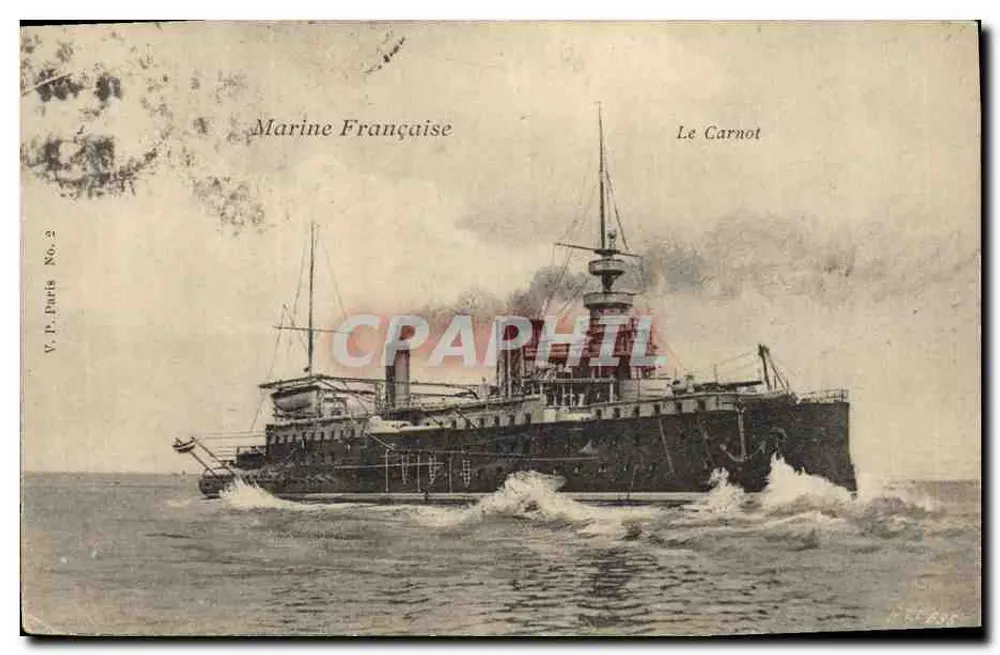 Le Carnot — Kreuzer der französischen Marine — V.P. Paris Nr. 2 - Vorderseite