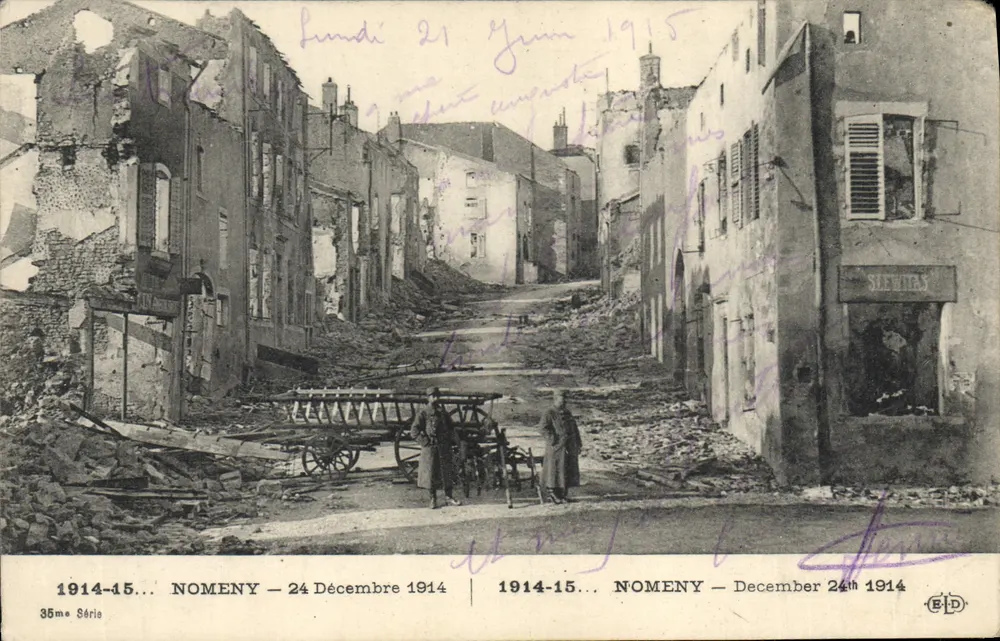 Nomeny — Dezember 1914 — 35. Serie — Verleger E. Le Belley - Vorderseite