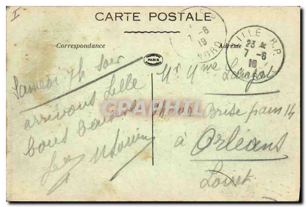 Verdun bombardiert — Panorama der Ruinen — Verlag Lain Nr. 2541 - Rückseite
