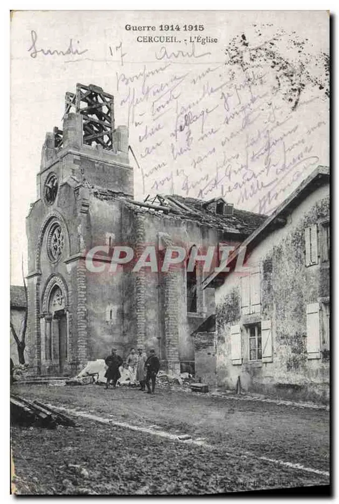Sargen — Die Kirche nach dem Krieg 1914-1915 — Visé Nancy A. 769 - Vorderseite
