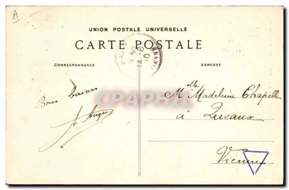 Jovem Homem de Pont-l'Abbé — Coleção Villard, Quimper — n° 1263 - Verso