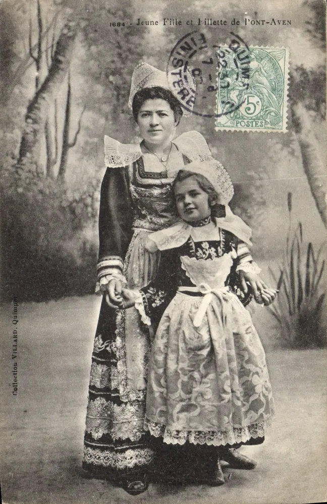 Junge Mädchen und Kind aus Pont-Aven — 1894 — Sammlung Villard, Quimper - Vorderseite