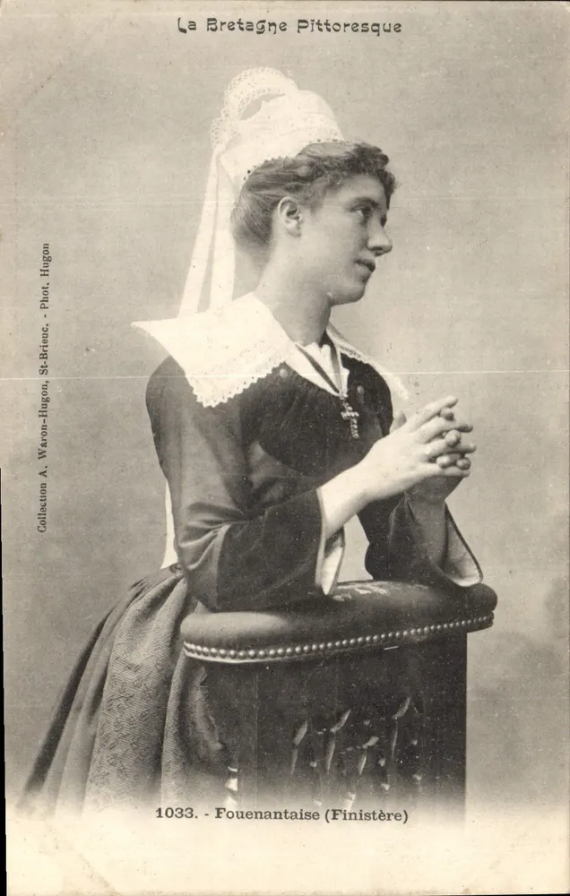 Fouenantaïse (Finistère) — Ansicht von pittoresker Bretagne — Foto. St-Briec, Sammlung A. Waron-Hugon, n° 1033 - Vorderseite