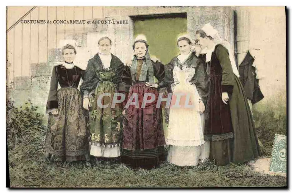 Vestidos de Concarneau y Pont-l'Abbé — Collégian, Nantes - Anverso