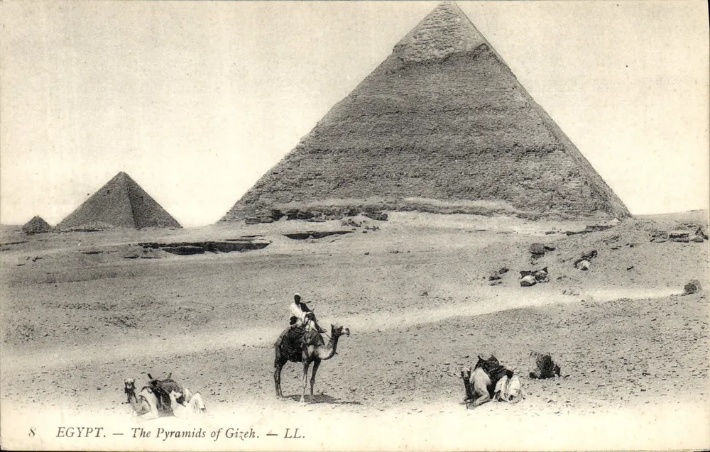 Las Pirámides de Guiza — Egipto — LL. - Anverso
