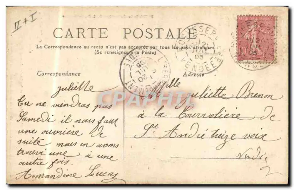 A Fiação no País Bretão — editor B. D. de Nantes, n° 798 - Verso
