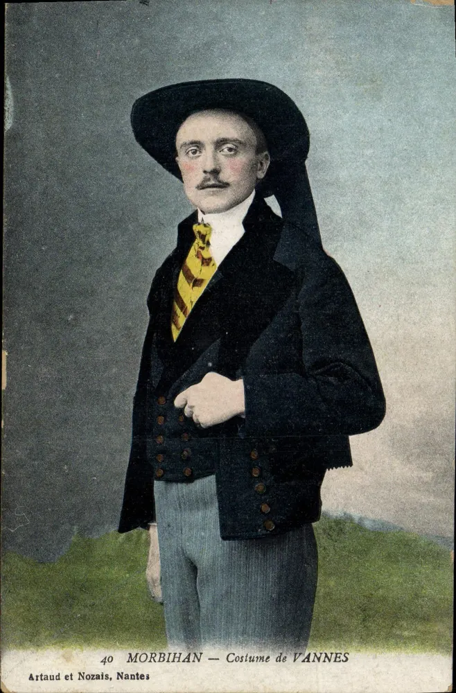 Morbihan — Traje de Vannes — Artaud et Nozais, Nantes, n°40 - Frente
