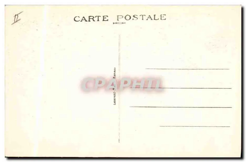 Junge Frau aus Port-Navalo — 1555 — Laurent & Rennes - Rückseite