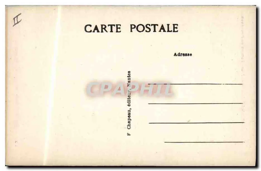 Junge Frau aus Pont-Aven — Bretagne — F. Chapeau, Nantes - Rückseite