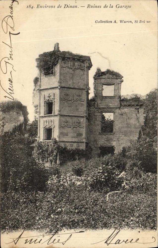 Ruínas da Garaye — Arredores de Dinan — Coleção A. Waron, St-Briou - Frente
