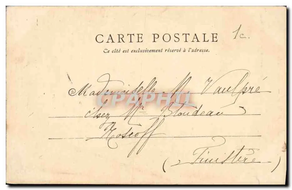 Ruínas da Garaye — Arredores de Dinan — Coleção A. Waron, St-Briou - Verso