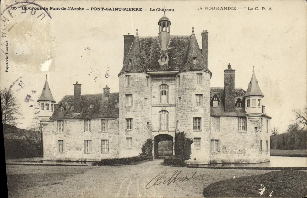 Pont-Saint-Pierre — Das Schloss — Normandie — Antike Ansichtskarte - Vorderseite