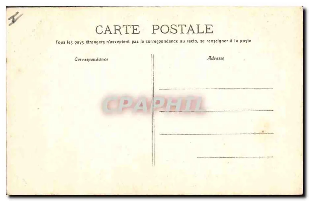 Fontaine de Vaucluse — Der Hohlraum während der Niedrigwasserzeit — Verlag: J. Bron et Cie, Carpentras - Rückseite