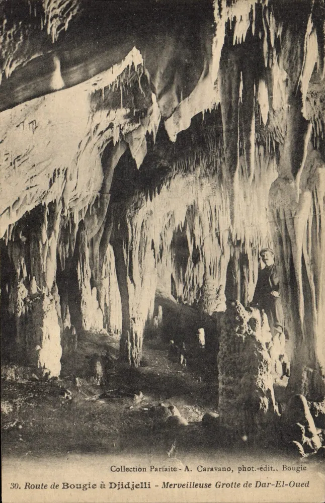 Höhle von Dar-El-Oued — Route von Bougie nach Djidjelli — A. Caravano, photo-verlag, Bougie - Vorderseite