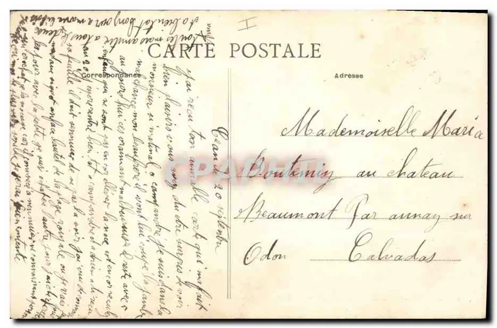 Gaën - Palais de Justice et Nouvelle Rue — éditeur P.R. n°195 - Rückseite