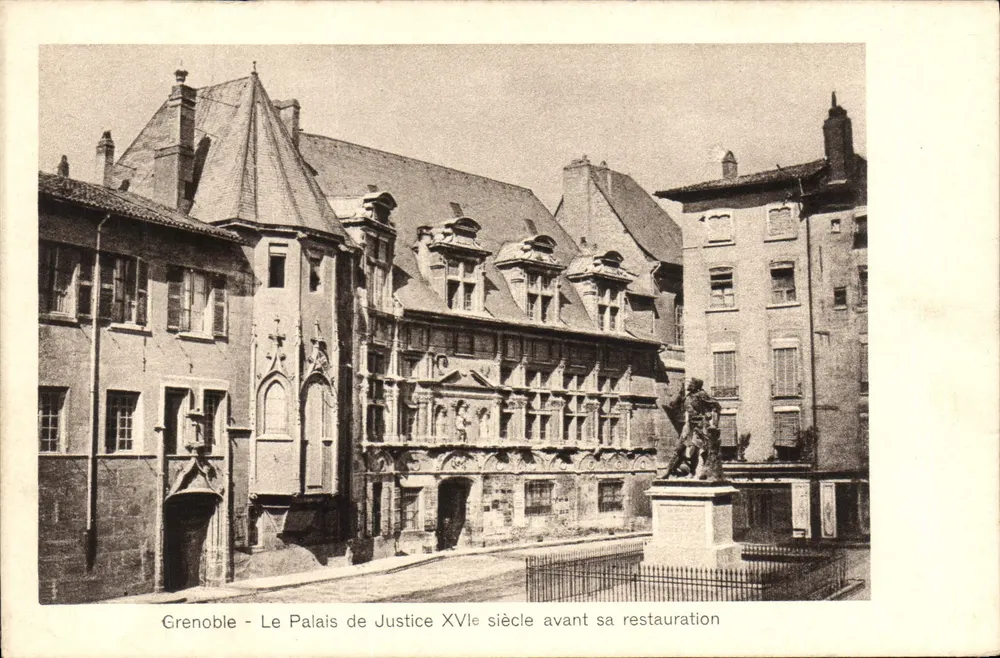 Grenoble - Das Palast der Justiz 17. Jahrhundert vor der Restauration — Papeterie des Alpes, Eug. Robert, Grenoble - Vorderseite