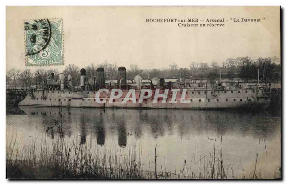 ROCHEFORT-sur-MER — Arsenal — "Le Davoust" — Kreuzer in Reserve - Vorderseite
