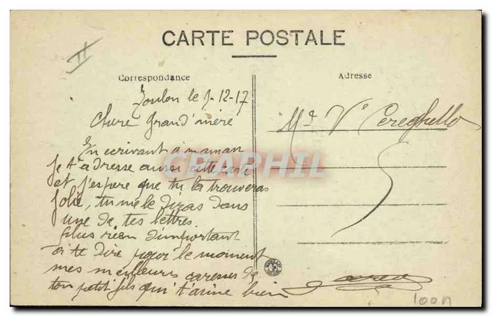 Kriegsschiff « Diderot » — 1. Division — Kriegsmarine — Nr. 204 - Rückseite
