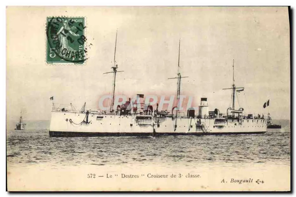 Der "Destres" — Kreuzer der 3. Klasse — A. Bougault n°572 - Vorderseite