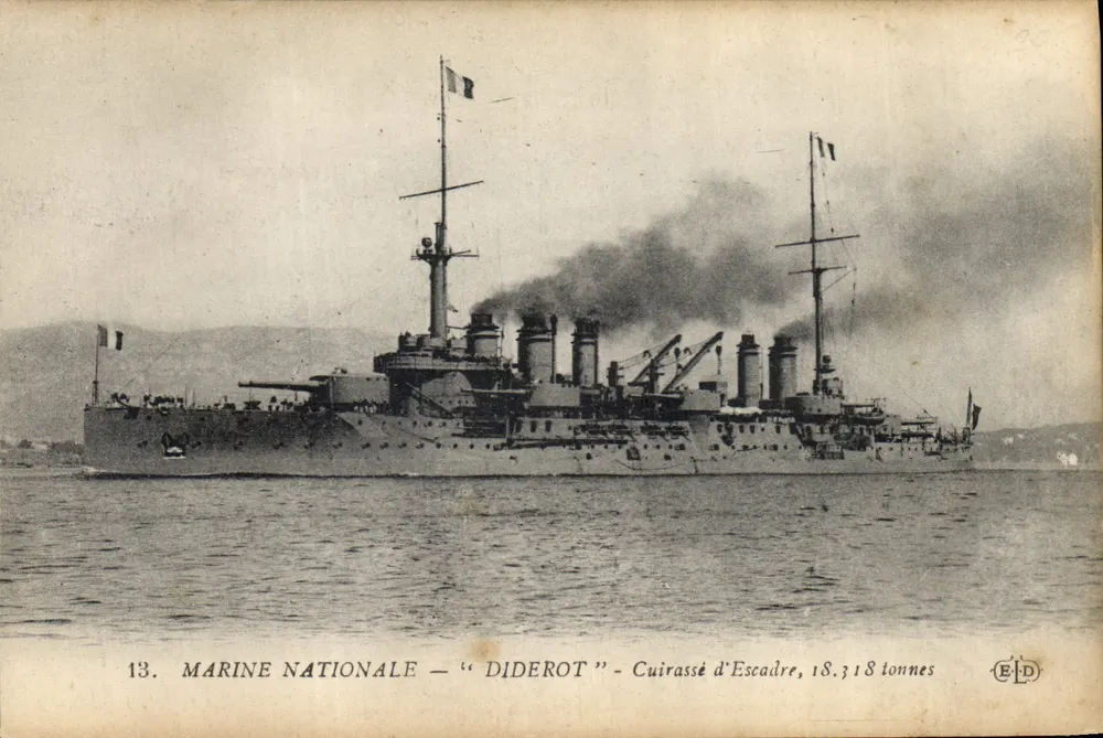 Schlachtschiff Diderot — Marine Nationale — 18.318 Tonnen — Verlag ELD - Vorderseite