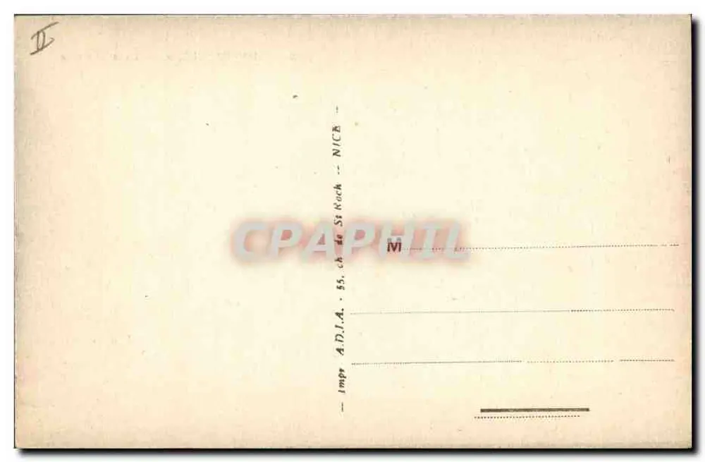 Montpellier — A Prefeitura — Bilhete postal antigo n°7106 - Verso