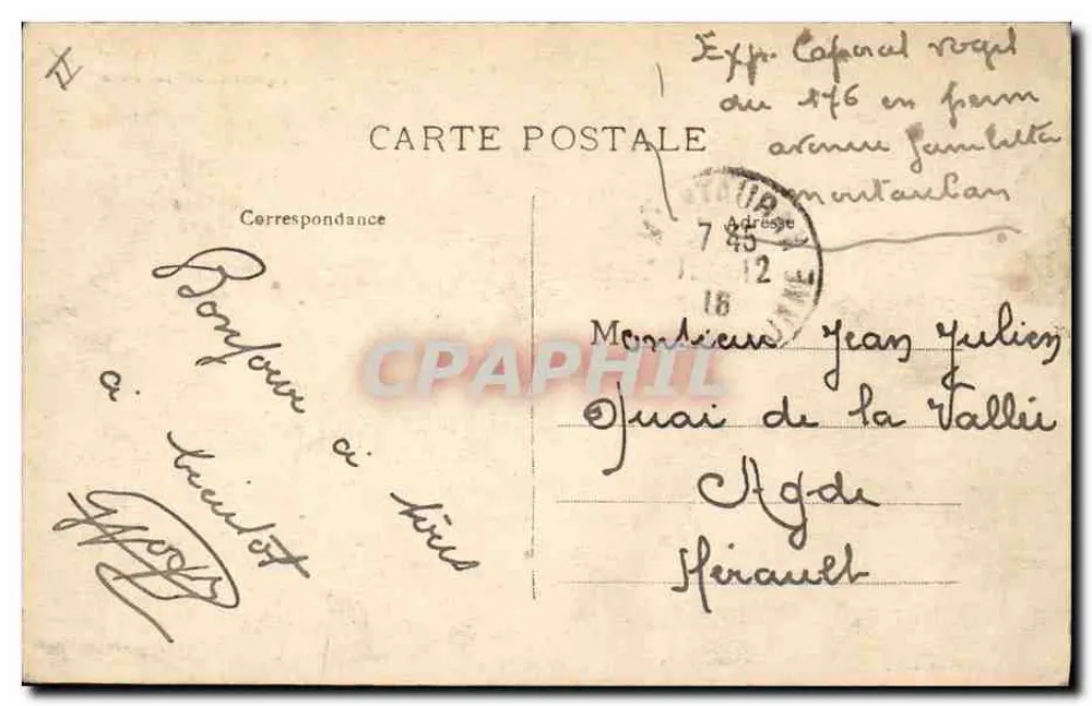 Montauban — Praça da Prefeitura — Dippes & Cie, n°37 - Verso