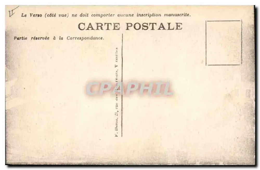 Melun — A Prefeitura — Editor F. Davin, Versailles - Verso