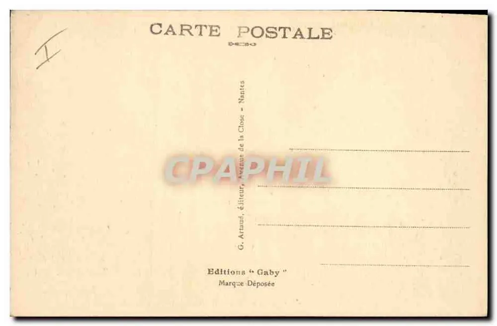 Le Mans — Das Präfektur und die Kirche Notre-Dame-de-la-Couture — Gaby - Rückseite