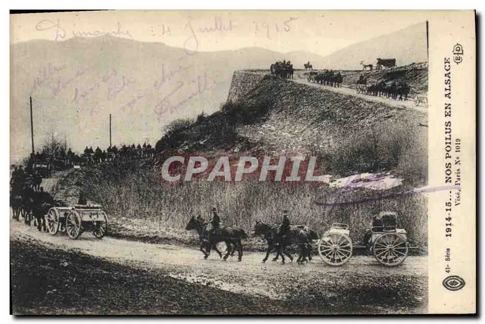 Unsere Sturmtruppen in Elsaß — Besuch Paris Nr. 1919 — 41. Serie — Edition Besuch Paris 1914-15 - Vorderseite