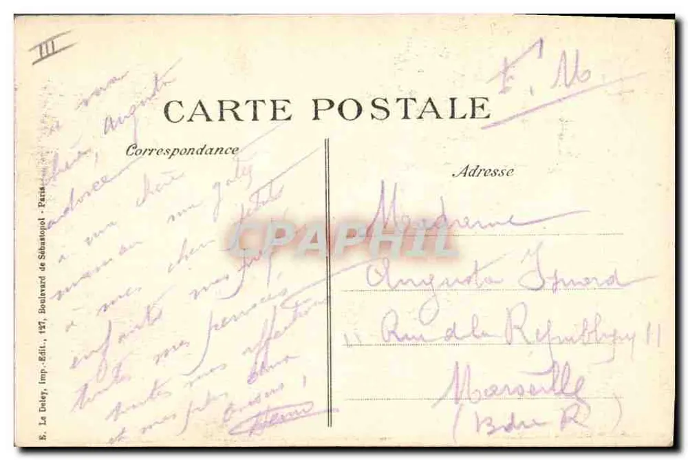Unsere Sturmtruppen in Elsaß — Besuch Paris Nr. 1919 — 41. Serie — Edition Besuch Paris 1914-15 - Rückseite