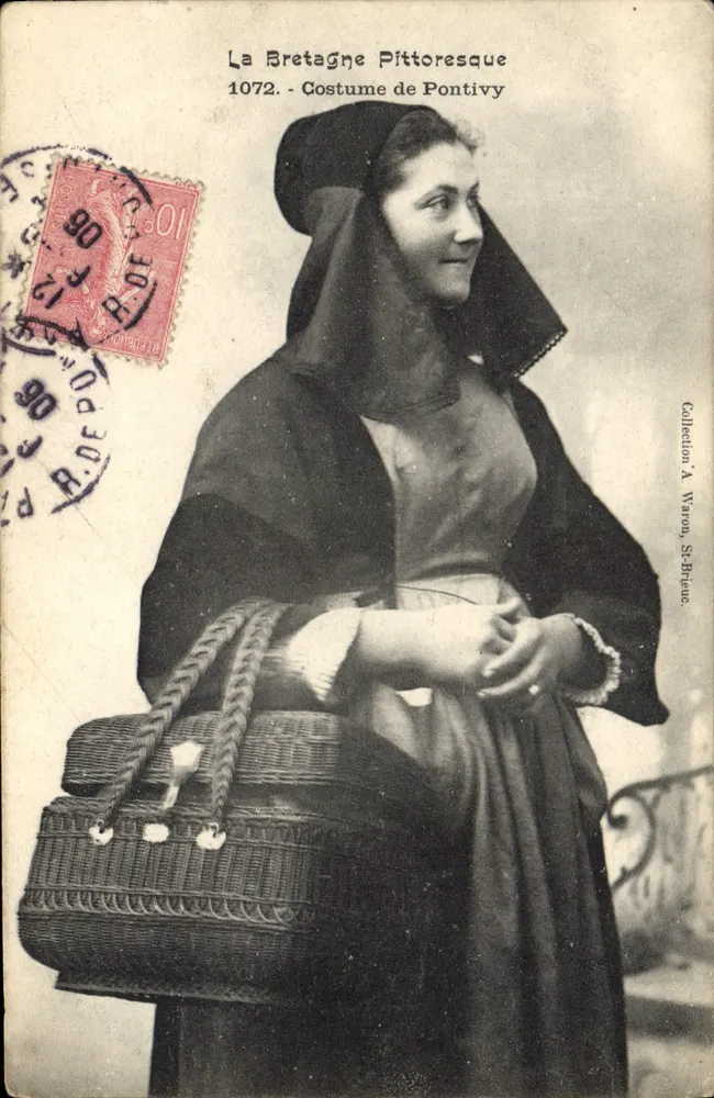 Bretagne pittoresque — Kleidung aus Pontivy — Sammlung A. Waron, St-Brieuc - Vorderseite