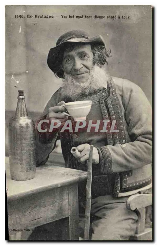Bärtiger Bretoner — 1898 — Villard Sammlung - Vorderseite