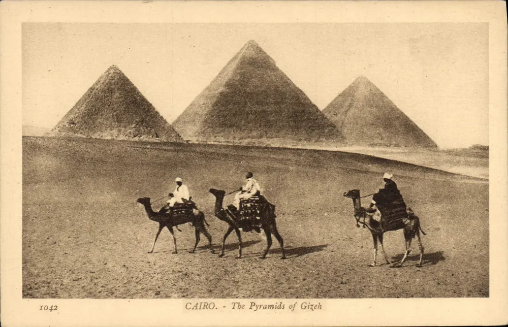CAIRO - As Pirâmides de Gizé — Lehner & Indrock, n° 1042 - Frente