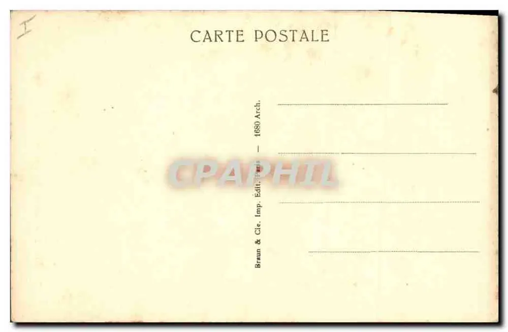 Egito — Os Colossos de Memnon em Tebas — Braun & Cie, Imp. Édit. Paris - Verso
