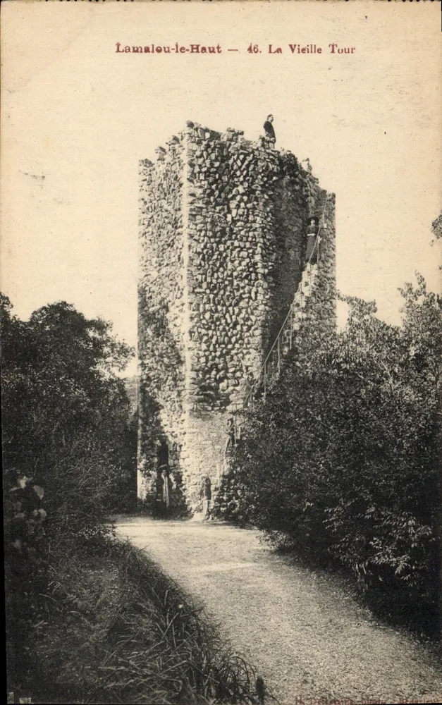 Lamalou-le-Haut — Ansicht der Alten Turm — H. Gaudin, Béziers - Vorderseite