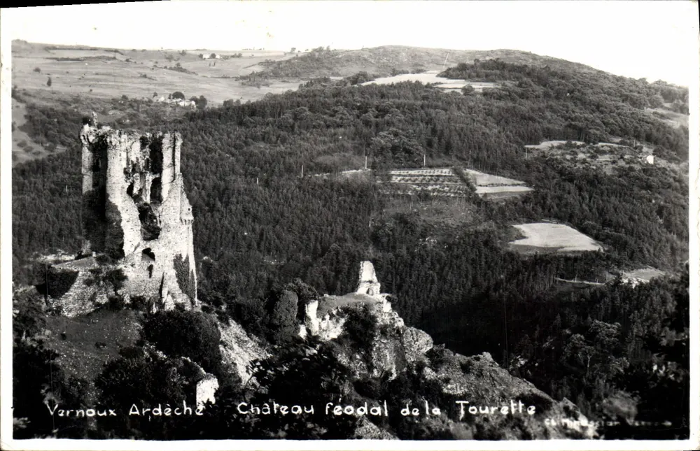 Vernoux Ardèche — Castello feudale della Tourrette — Ch. Pigeonnet - Recto