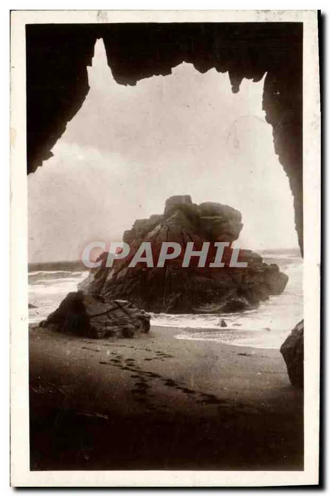 Eingang zu den Caux des Cloître — Presqu'île de Quiberon — Verlag Laurent-Nel, Nr. 1198 - Vorderseite