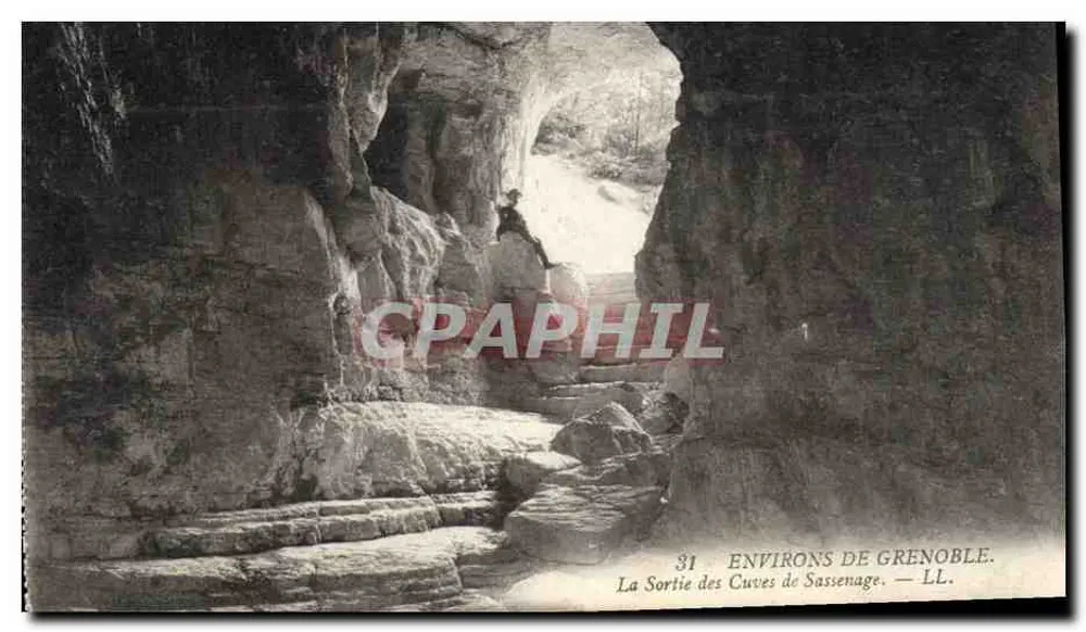 Ausgang der Höhlen von Sassenage — Umgebung von Grenoble — LL, Nr. 31 - Vorderseite
