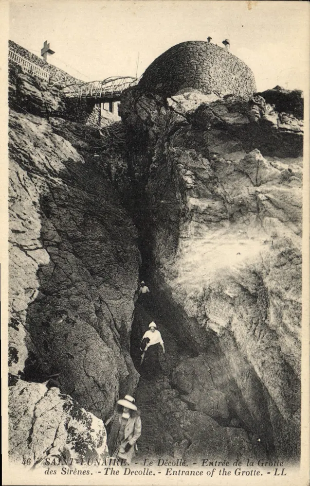 Saint-Lunaire - Le Décollé - Eingang zur Höhle der Sirenen - LL - Vorderseite