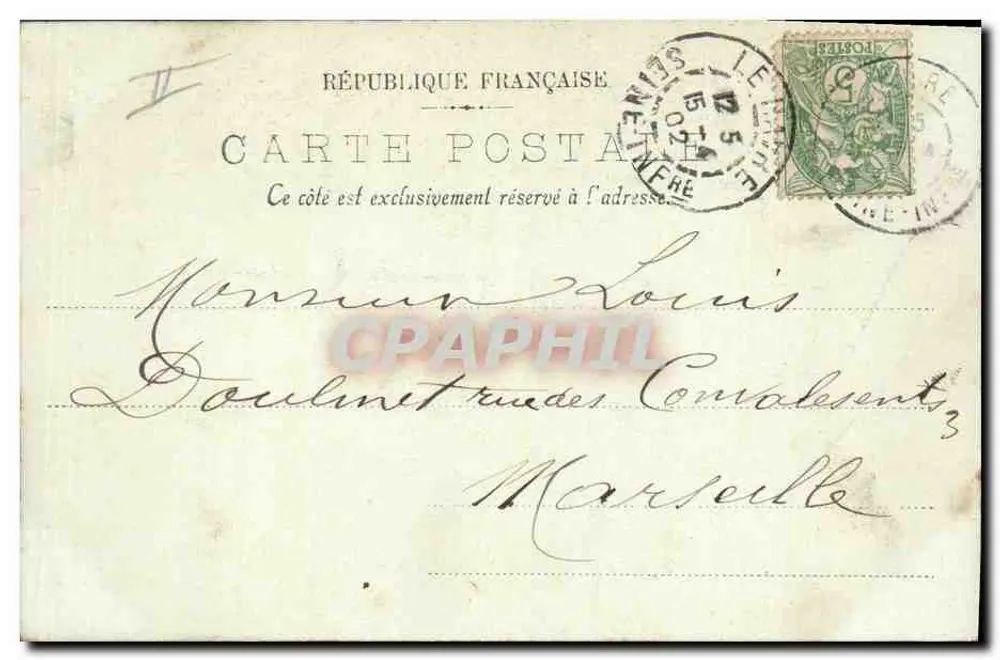 Le Havre — Justizpalast und Boulevard de Strasbourg — LL. - Rückseite