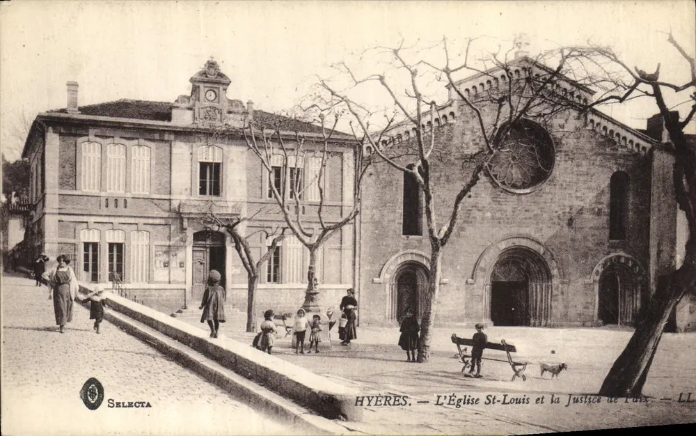 Hyères — Die Kirche St-Louis und die Justice de Paix — Selecta - Vorderseite